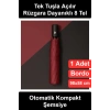 #KompaktŞemsiye Bordo Kılıflı Tam Otomatik Katlanır Şemsiye 8 Telli Rüzgara Dayanıklı Su Geçirmez Kumaş Tek Tuşla Açılır Kapanır Mini Çanta Boy Seyahat Ofis Günlük Kadın Erkek Unisex Yağmur Koruyucu