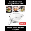 #YıkamaSüzgeci Meyve Sebze Yıkama Süzgeci Huni Uçlu Şeffaf Kase Çıkarılabilir Filtreli Mutfak Salata Makarna Karıştırma Kabı Akıtmalı Lavabo Su Süzme Aparatı Pratik Hazırlık Sunum Ergonomik Tutuşlu