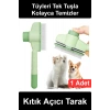 #KıtıkAçıcıTarak Basmalı Otomatik Temizlemeli Kedi Köpek Tüy Toplama Tarağı Evcil Hayvan Bakım Fırçası Düğüm Çözücü Paslanmaz Çelik Uçlu Ergonomik Saplı Kaymaz Tutuşlu Tavşan Profesyonel Kullanışlı