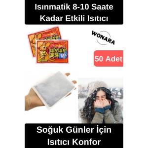 Pratik Isınmatik Dağcılık Tatil Deprem Kış 8-10 Saate Kadar Etkili Vücut El Ayak Bel Isıtıcı 50 Adet