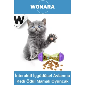 Dayanıklı Plastik Küçük Boy Saklama Hazneli İçgüdüsel Avlanma Deneyimli Kedi Ödül Mamalı Oyuncak