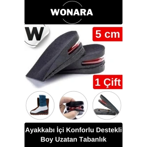 Özel Üretim Görünmez Ayakkabı İçi Hava Yastıklı Esnek Yumuşak Konforlu Destekli Boy Uzatan Tabanlık