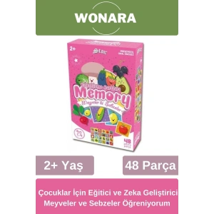 Eğitici Zeka Geliştirici Aile ile El-Göz Koordinasyonu Eğlenceli Meyveler ve Sebzeler Öğreniyorum