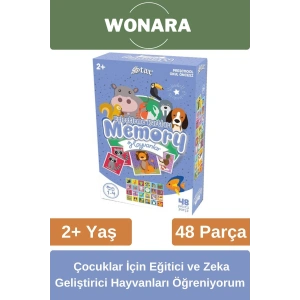 Eğitici Zeka Geliştirici Aile ile El-Göz Koordinasyonu Desteği Eğlenceli Hayvanları Öğreniyorum Seti