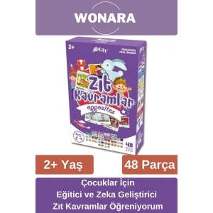 Eğitici Zeka Geliştirici Aile ile El-Göz Koordinasyonu Desteği Eğlenceli Zıt Kavramlar Seti
