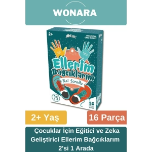 Eğitici Zeka Geliştirici Aile ile El-Göz Koordinasyonu Desteği Eğlenceli Ellerim Bağcıklarım 2 in 1