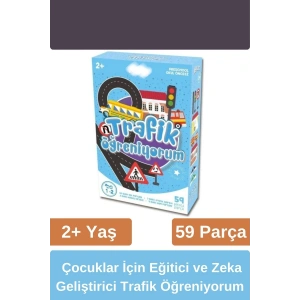 Eğitici Zeka Geliştirici Aile ile El-Göz Koordinasyonu Desteği Eğlenceli Trafik Öğreniyorum Seti