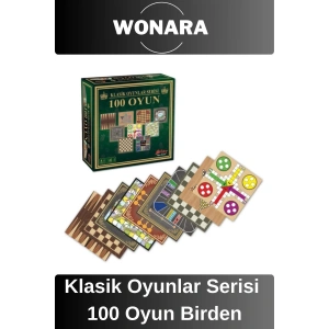 Premium Board Games - Zeka Eğlence Geliştirici Eğitici Strateji 100 Classic Oyun Kutu Oyunu