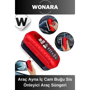 Premium Tutacaklı Araç Ayna İç Cam Buğu Sis Önleyici Araç Yağ Filmi Temizleme Süngeri