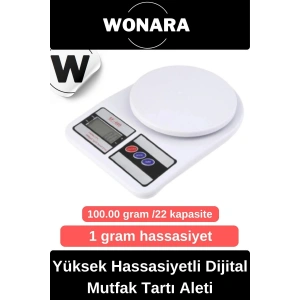 Deluxe Yüksek Hassasiyetli Pilli Mutfak Terazisi Dara Fonksiyonlu Otomatik Kapanma Özellikli Ölçer