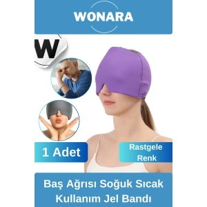 Premium Elastik Tüm Baş Tiplerine Uygun Soğuk ve Sıcak Kullanımlı Rahatlatıcı Jel Kompress Bandı