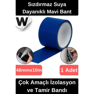 Sızdırmaz Suya Dayanıklı Mavi Renk Çok Amaçlı Tamir ve İzolasyon Bandı 10m 1 Adet