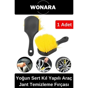 Ergonomik Tutuşlu Motor Bisiklet Uyumlu Güçlü Sert Kıl Yapılı Araç Jant Lastik Temizlik Fırçası