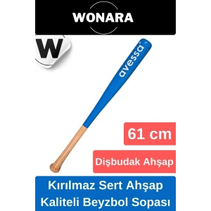 Dayanıklı Kırılmaz Ahşap 61 cm Mükemmel Kavrayışlı Kaliteli Beyzbol Sopası