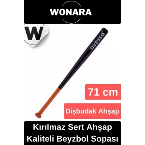 Özel Üretim Dayanıklı Kırılmaz Ahşap 71 cm Mükemmel Kavrayışlı Kaliteli Beyzbol Sopası
