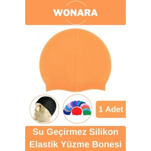 Özel Tasarım Kaymaz Suya Dayanıklı Sızdırmaz Silikon Elastik Şapka Havuz ve Deniz İçin Yüzme Bonesi