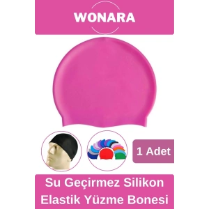 Özel Tasarım Kaymaz Suya Dayanıklı Sızdırmaz Silikon Elastik Şapka Havuz ve Deniz İçin Yüzme Bonesi