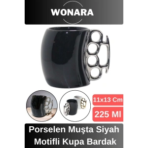 Özel Tasarım Sevgili Arkadaş Şık ve Dekoratif Hediyelik Porselen Parmaklı Motifli Kupa Bardak