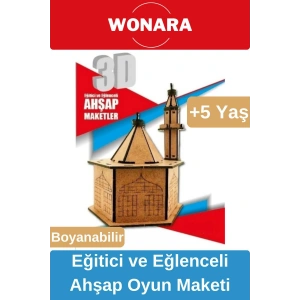 3d Eğitici Zeka Geliştirici Boyanabilir Ahşap Puzzle - Ebeveyn Ve Çocuk İçin Demonte Oyun Maketi