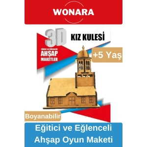 3D Eğitici Zeka Geliştirici Boyanabilir Ahşap Puzzle - Ebeveyn ve Çocuk İçin Demonte Oyun Maketi