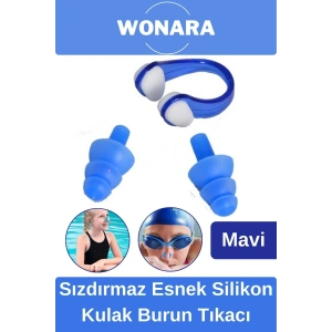 Özel Tasarım Suya Dayanıklı Yıkanabilir Kaymaz Sızdırmaz Esnek Silikon Kulak Burun Tıkacı