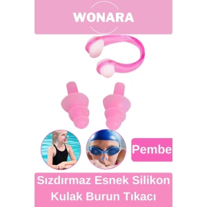 Özel Tasarım Suya Dayanıklı Yıkanabilir Kaymaz Sızdırmaz Esnek Silikon Kulak Burun Tıkacı