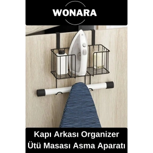 #Askılık Premium Organizer Raf Kolay Montajlı Dayanıklı Sağlam Kapı Arkası Ütü Masası Asma Aparatı