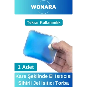 #CepSobası Deluxe Soğuk Havada Sihirli Kışlık Avuç İçi Yeniden Kullanımlı Kare Şeklinde Jel Isıtıcı