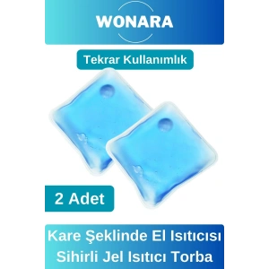 #CepSobası Deluxe Soğuk Havada Sihirli Kışlık Avuç İçi Yeniden Kullanımlı Kare Şeklinde Jel Isıtıcı