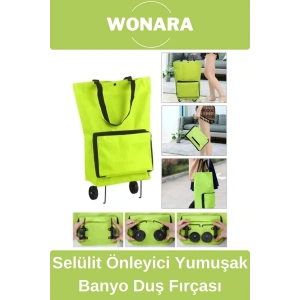 #PazarArabası Taşınabilir Tekerlekli Çanta Su Geçirmez Pratik Katlanabilir Piknik Market Pazar Araba