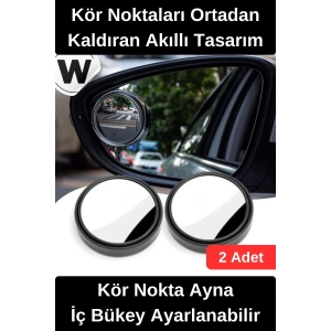 #DikizAynası Kör Nokta Ayna İç Bükey Ayarlanabilir Geniş Açılı Görüş Artırıcı Güvenli Sürüş Yardımcı Yapışkanlı Oto Yan Ayna Aparatı Evrensel Uyumlu Çiftli Set Net Görüntü Sağlayan Pratik Montaj