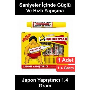 #JaponYapıştırıcı 1.4 Gram Japon Yapıştırıcı Süper Glue Siyanoakrilat Hızlı Kuruyan Güçlü Sıvı Tutkal İnce Uçlu Tüp Plastik Ahşap Metal Seramik Deri Kauçuk Tamir Hobi Maket İçin Çok Amaçlı