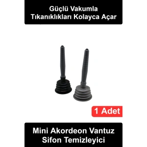 #LavaboPompası Körüklü Lavabo Pompası Küçük Boy Vakumlu Tıkanıklık Açıcı Mutfak Evye Banyo Duş Gider Açma Aparatı Saplı Pratik Esnek Plastik Kauçuk Gövdeli Siyah Gri Karışık Renk Ev Temizlik Ürünü