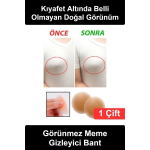 Göğüs Ucu Kapatıcı Silikon Ten Rengi Kendinden Yapışkanlı Nipple Pad 1 Çift Yıkanabilir Tekrar Kullanılabilir Dekolte Abiye Mayo Bikini Body Tişört Kapsız Sütyen Uyumlu Kadın İç Giyim Aparatı