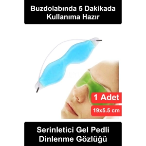 Jel Göz Maskesi Soğuk Terapi Buz Kompresi Yeniden Kullanılabilir Soğutucu Uyku Bandı Lastikli Şişlik Morluk Karşıtı Rahatlatıcı Dinlendirici Ekran Yorgunluğu Giderici Kadın Erkek Cilt Bakım