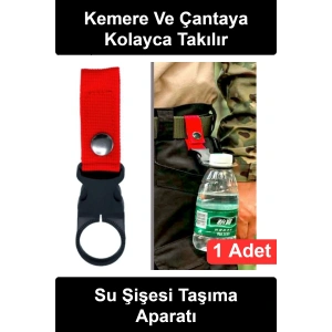 #SuŞişesiTaşıyıcı Su Şişesi Taşıma Aparatı Kemer Çanta Askı Klipsi Matara Tutucu Toka Yürüyüş Kamp Seyahat Outdoor Doğa Sporu Pratik Hafif Dayanıklı Lastik Halkalı Çıtçıtlı Bağlantı Aksesuarı