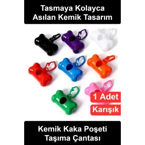 #PoşetAparatı Kemik Şeklinde Köpek Kaka Poşeti Taşıma Çantası Kancalı Plastik Evcil Hayvan Dispenser Tasmaya Asılabilir Karışık Renkli Yürüyüş Gezdirme Pet Bakım Aksesuarı Hijyenik Pratik Taşınabilir