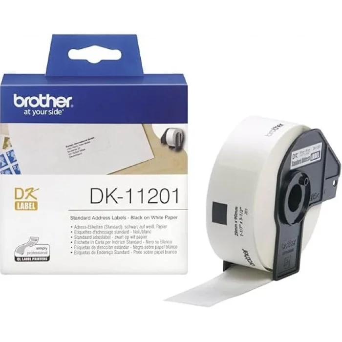 Brother P-Touch Dk-11201 Dk Eti̇ket Standart Adres Eti̇keti̇ 29Mm X 90Mm 400 Adet