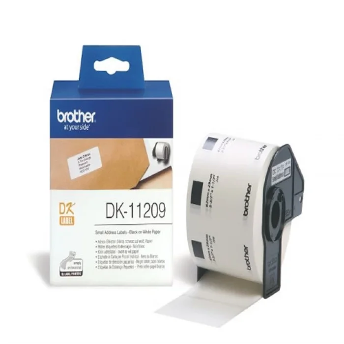 Brother P-Touch Dk-11209 Dk Eti̇ket Küçük Adres Eti̇keti̇ 29Mm X 62Mm 800 Adet