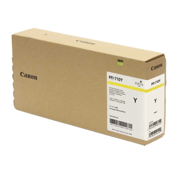 Canon 2357C001 PFI-710 Y Sarı Kartuş (700 ml) / TX-2000 / TX-3000 / TX-4000/ TX-2100 / TX-3100 / TX-4100