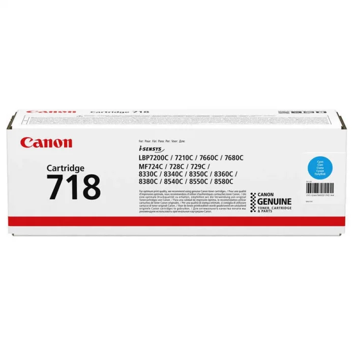 CANON 2661B002 CRG-718C MAVI TONER 2.900 SAYFA / MF8300
