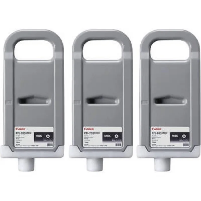 Canon 2962B003 PFI-703MBK (3LU) Mat Siyah Kartuş (700 ML X 3)IPF 810/IPF 815/IPF 820/IPF 825