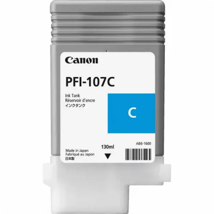 Canon 6706B001 PFI-107C Cyan Kartuş (130 ML)IPF 670/IPF 680/IPF 685/IPF770/IPF 780/IPF 785