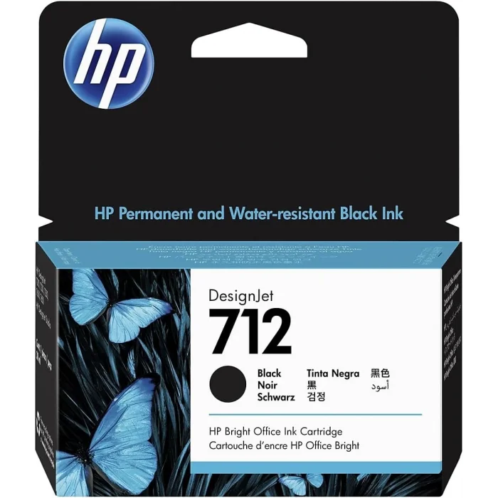 HP 3ED70A (712) SIYAH 38 ML GENIS FORMAT MUREKKEP KARTUSU