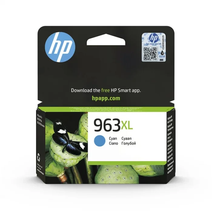 HP 3JA27AE (963XL) YUKSEK KAPASITE CYAN MUREKKEP KARTUS 1600 SAYFA
