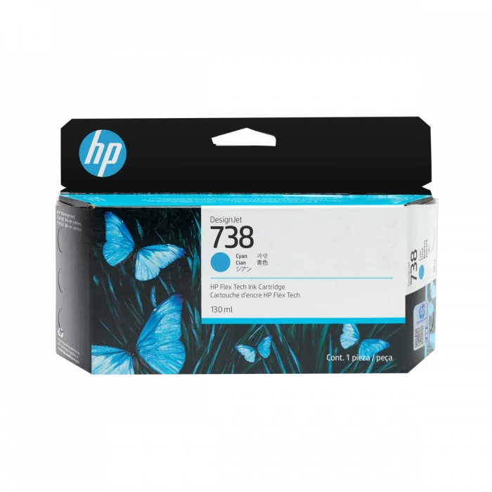 HP 498N5A (738) CYAN DESIGNJET INK 130 ML