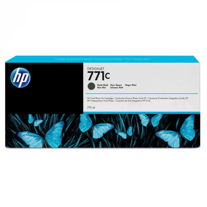 HP B6Y07A (771C) MAT SIYAH 775 ML GENIS FORMAT MUREKKEP KARTUSU