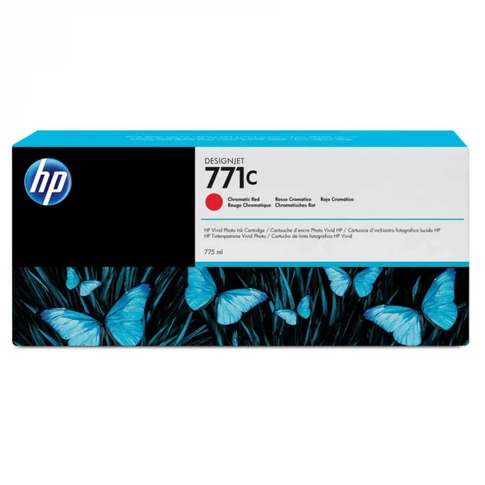HP B6Y08A (771C) KROMATIK KIRMIZI 775 ML GENIS FORMAT MUREKKEP KARTUSU