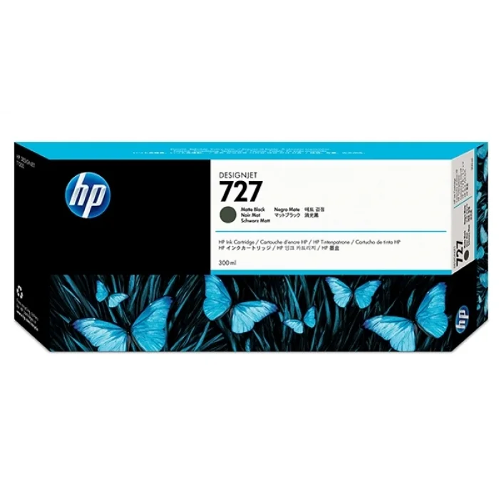 HP C1Q12A (727) MAT SIYAH 300 ML GENIS FORMAT MUREKKEP KARTUSU