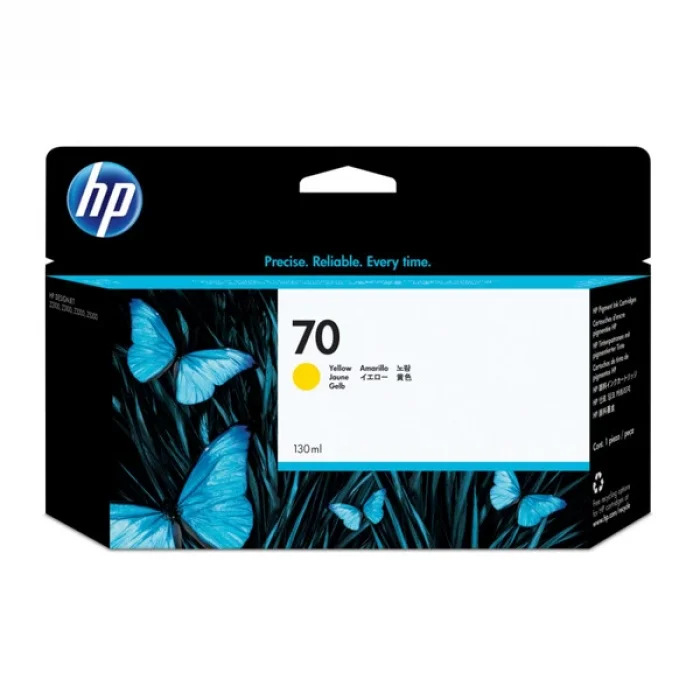 HP C9454A (70) SARI 130 ML GENIS FORMAT MUREKKEP KARTUSU